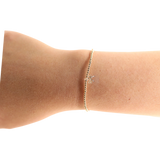 BB Gold Bow Charm Bracelet