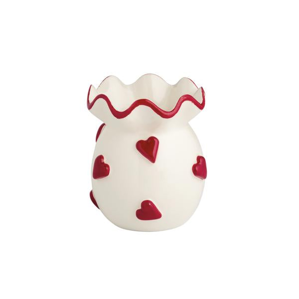 Heart Ruffle Bud Vase