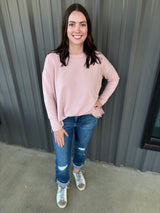 Libba Swing Hem Top - Blush