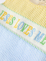 Jesus Loves Me Boy Romper