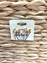 Gold Bow Knot Stud Earring