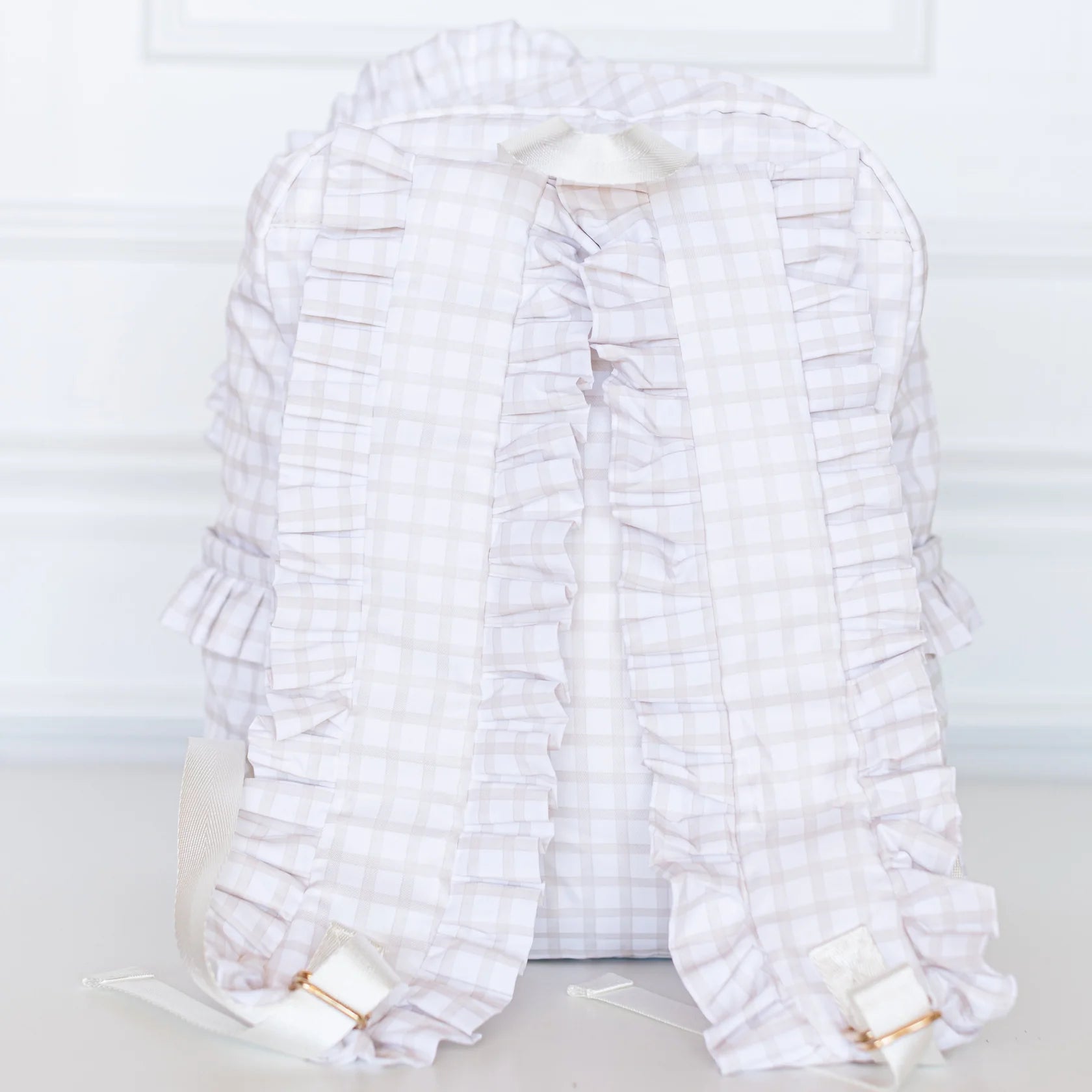 Ruffled Nylon Backpack