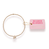 BB Gold Bow Charm Bracelet