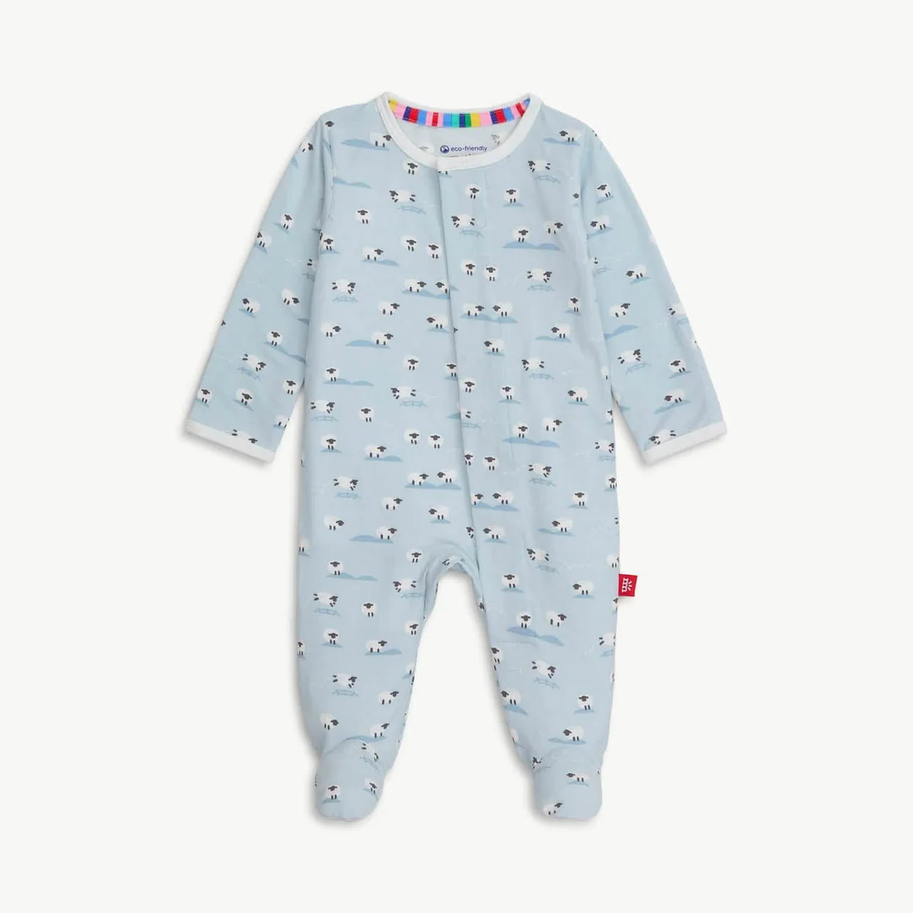 Magnetic Me Baa Baa Baby Blue Footie Pajamas