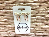 Long Bow Earrings