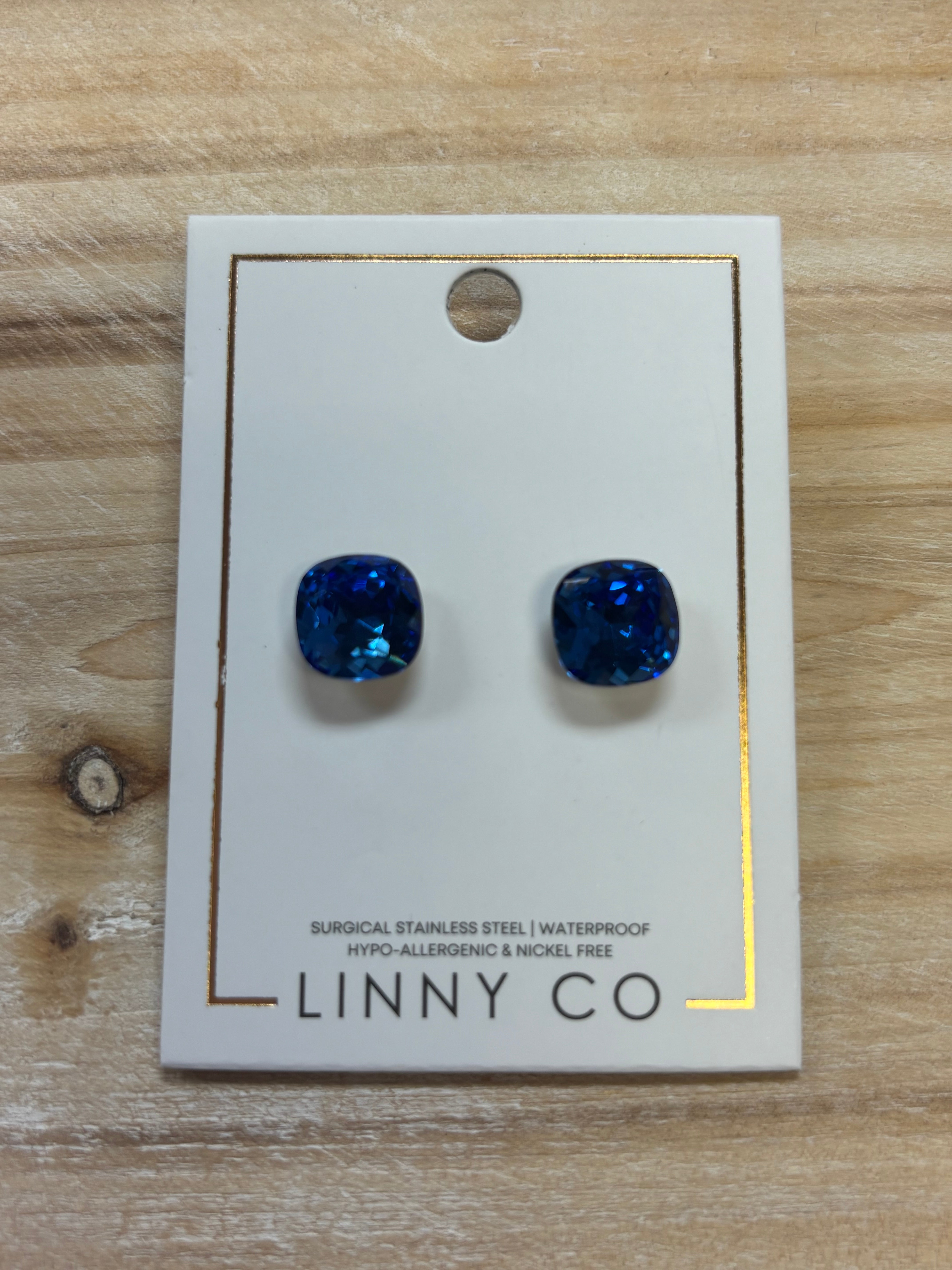 Linny Co Cobalt Blue Earrings