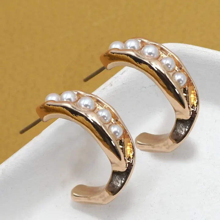 Claire Pearl Hoops