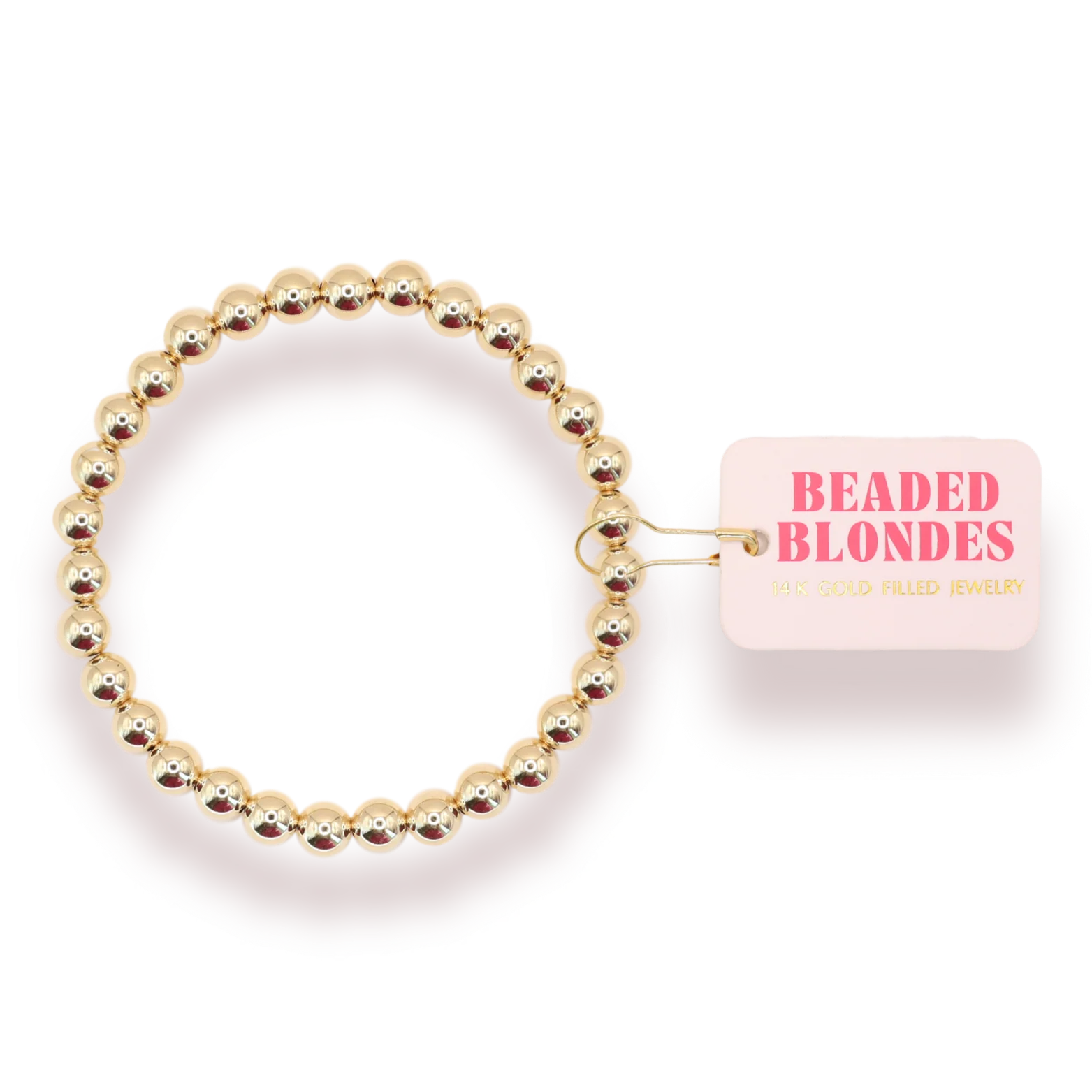 BB 6MM Gold Beaded Bracelet