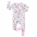 Birdie Babes Convertible Zip Romper Pink