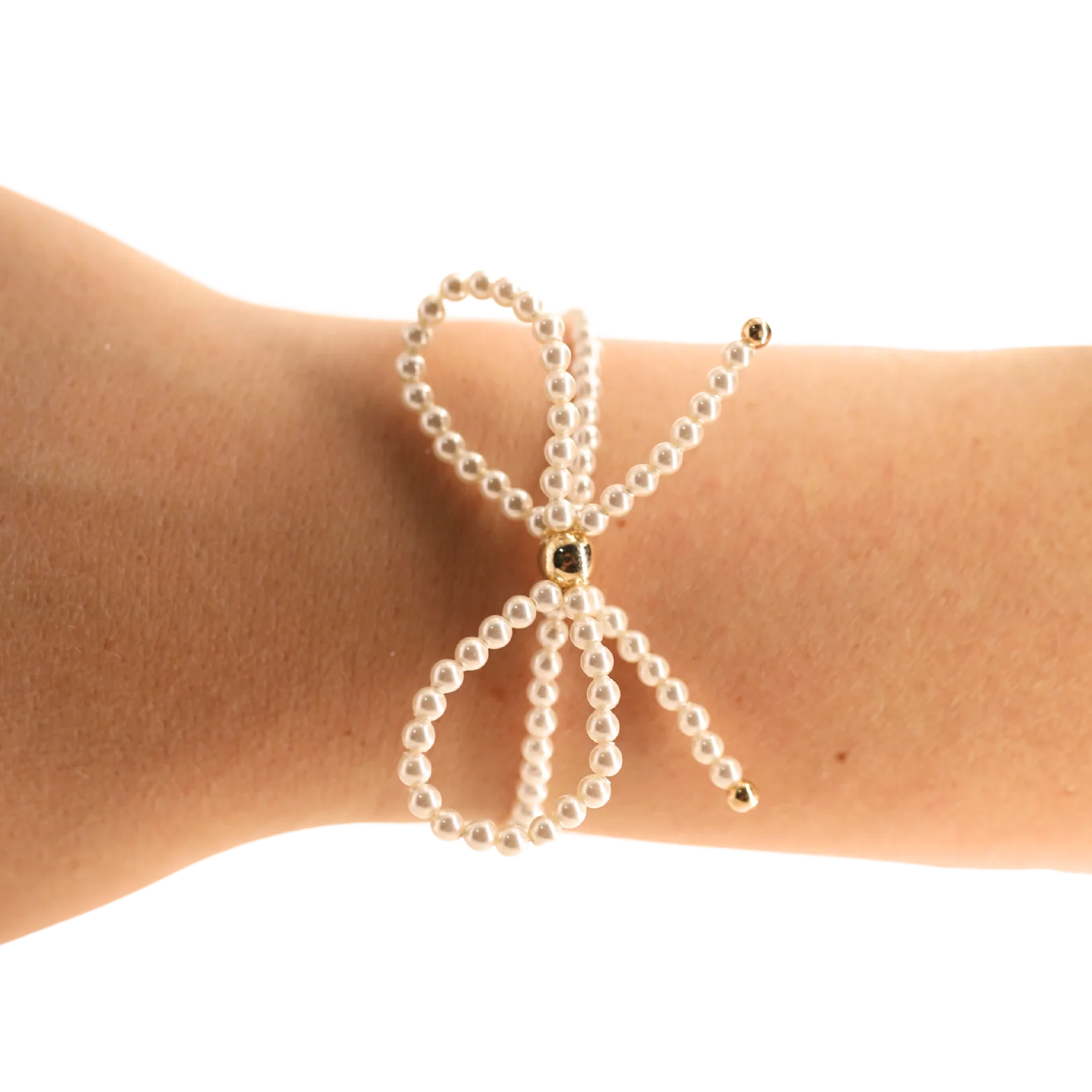 BB Pearl Bow Bracelet