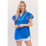 Kim Ruffle Top