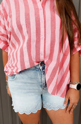 Gia Oversized Striped Top