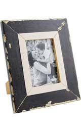 Black Distressed 5x7 Picture Frame