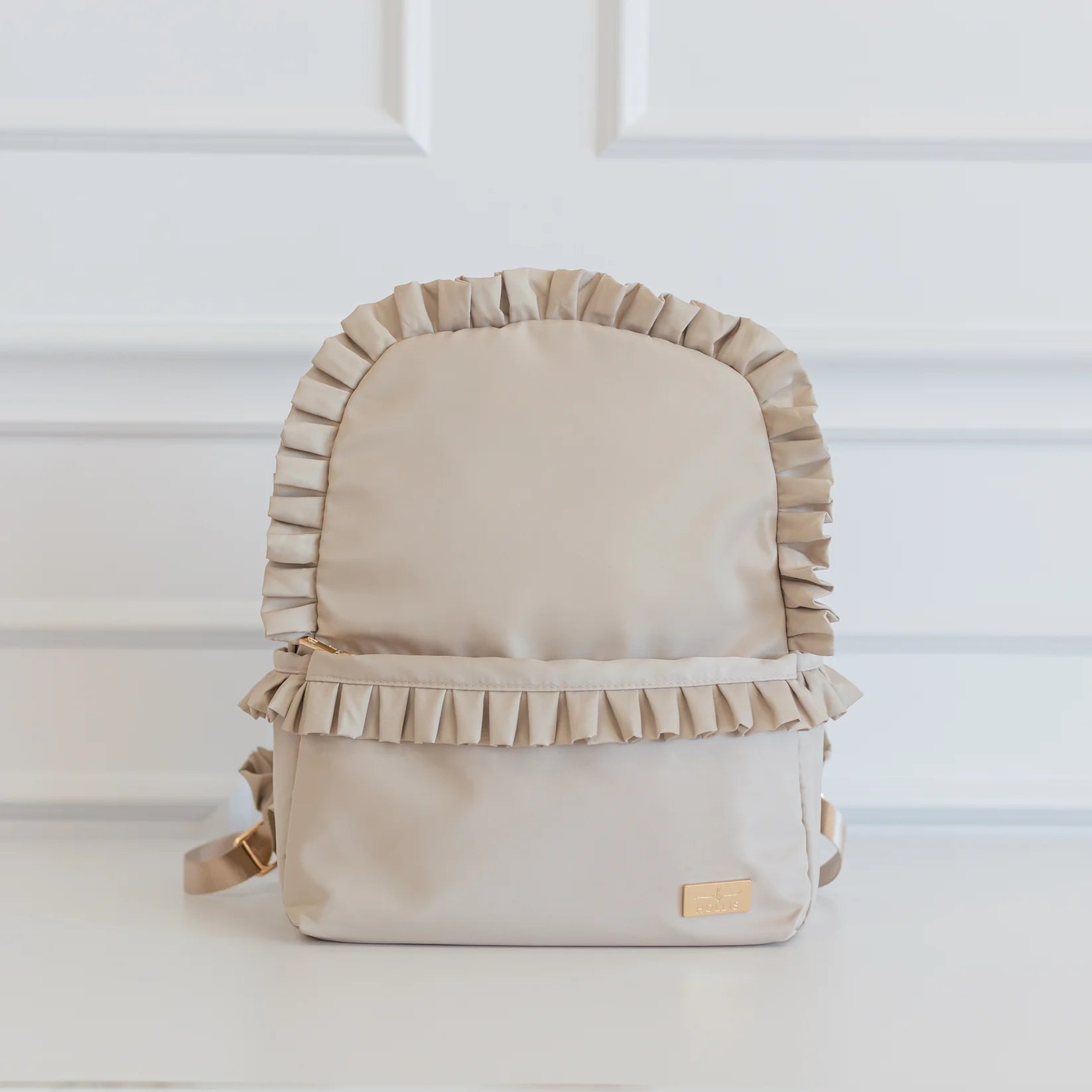 Ruffled Nylon Backpack