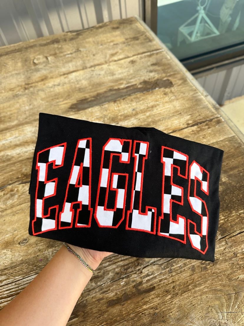 Eagles checkered tee