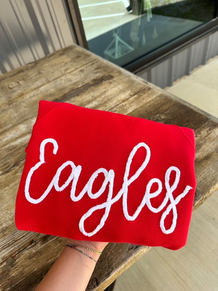 Wholesale Red Eagles Crewneck Sweatshirt