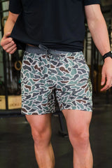 Athletic short - retro Duck camo - gray liner