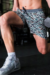 Athletic short - retro Duck camo - gray liner