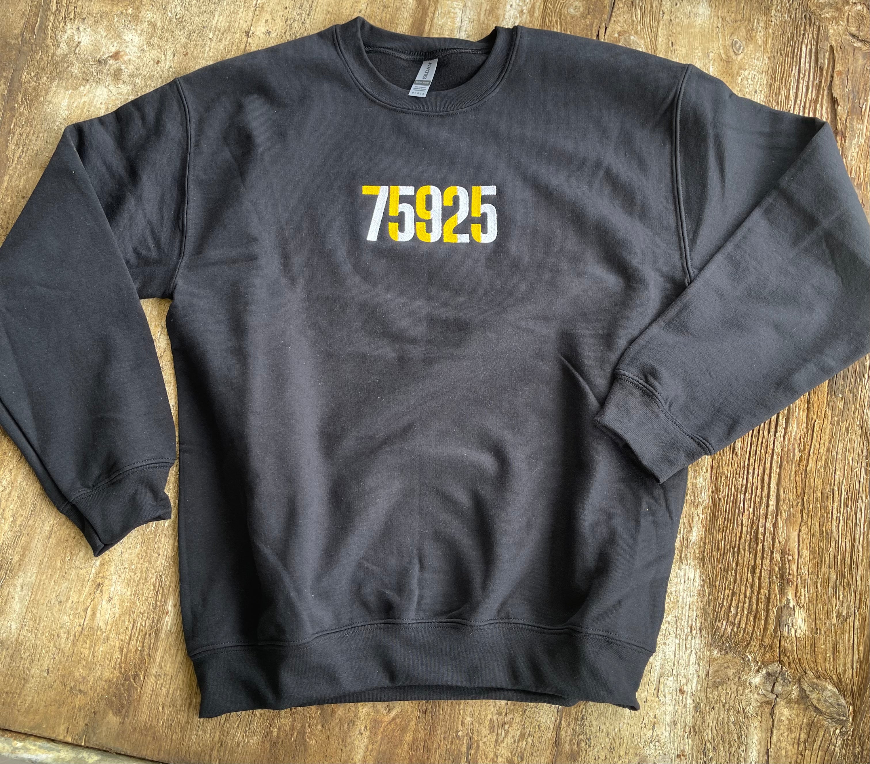 Black Zip Code Sweatshirt