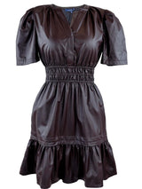 Chocolate Leather Dress