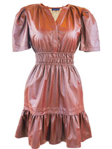 Fawn Leather Dress