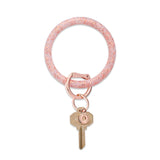 Silicone Big O® Key Ring - Rose Gold Confetti