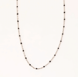 16” black and silver necklace