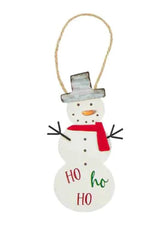 Metal snowman ornament