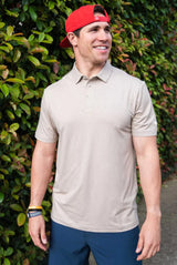 Performance polo - heather khaki