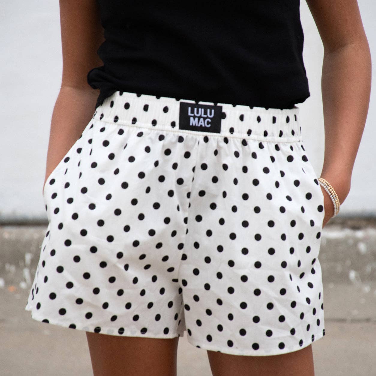 Lila Polka Dot Shorts