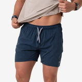 Athletic Shorts Heather Navy American Flag Liner