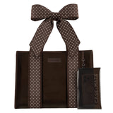 Case-Mate Espresso Polka Dot Bow Jelly Tote Bag (Classic)