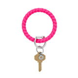 Tickled Pink Braided Big O Key Ring