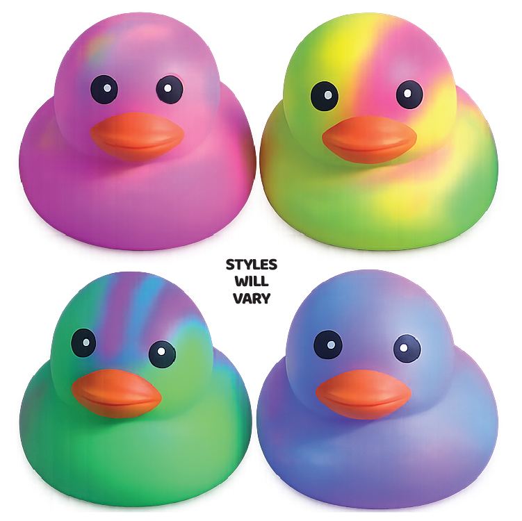 Fun Doh MEGA 5" Squishy Tie Dye Duck Toy Variety
