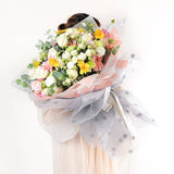Waterproof Flower Wrapping Paper 24"x24" Dots Design