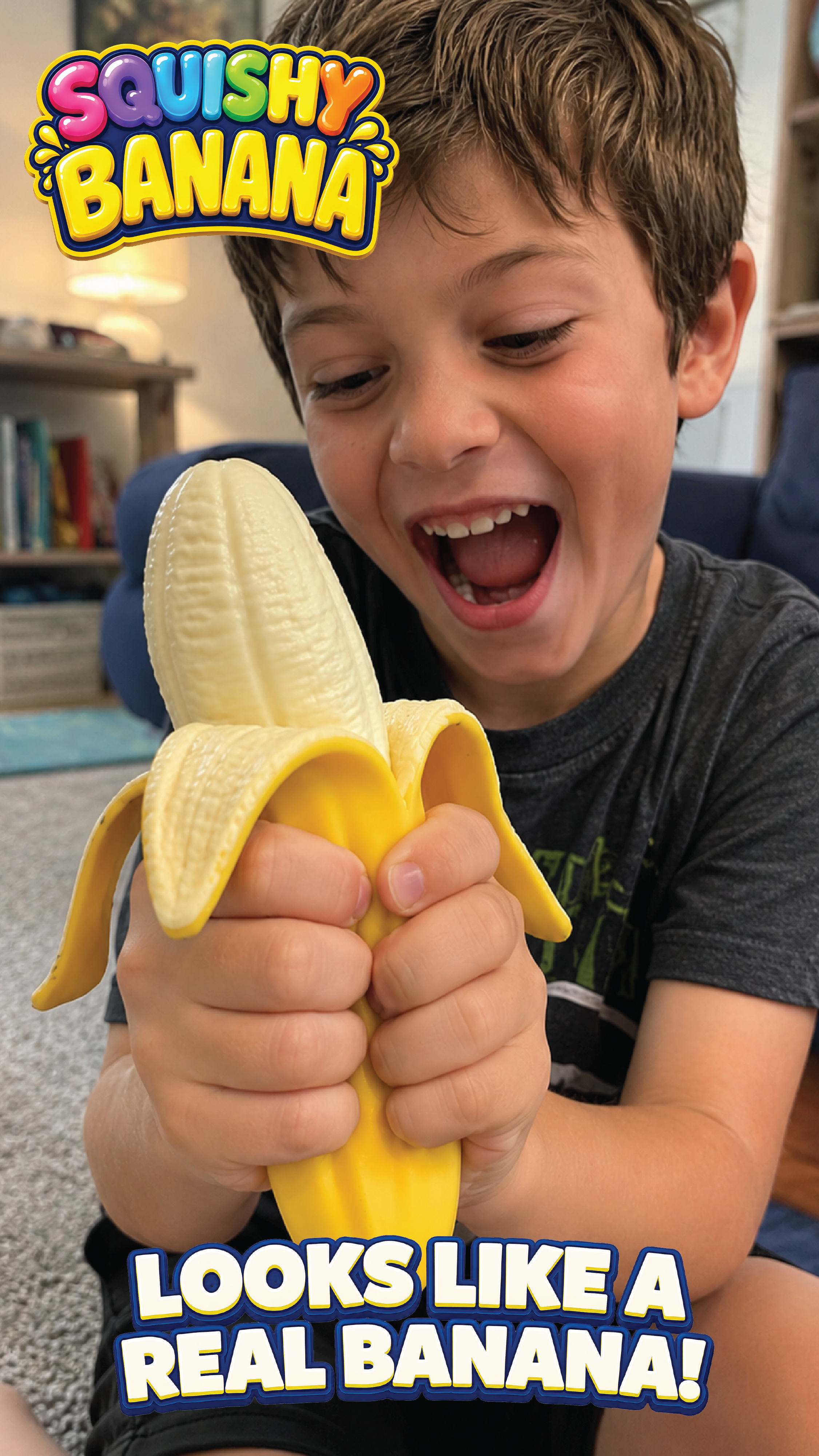 Fun Doh Squishy Banana Stress Relief Toy