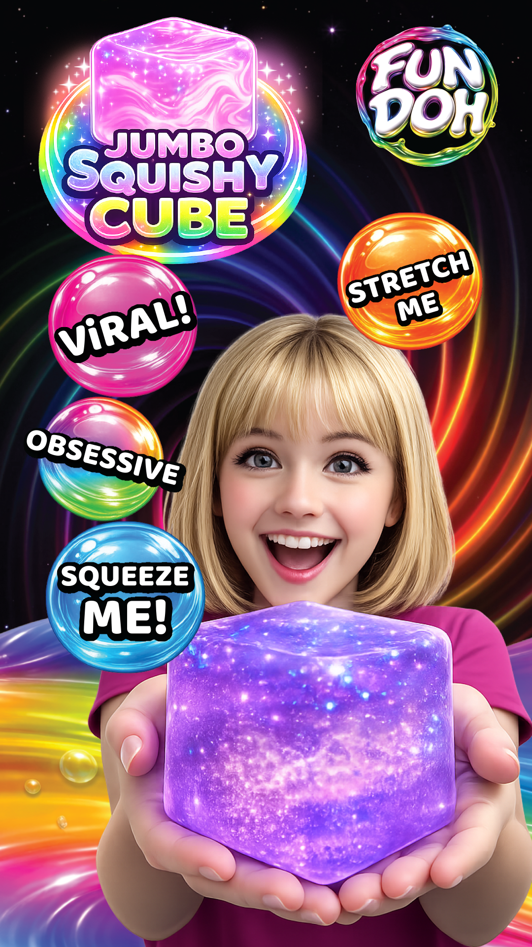 Fun Doh JUMBO Squishy Cube |