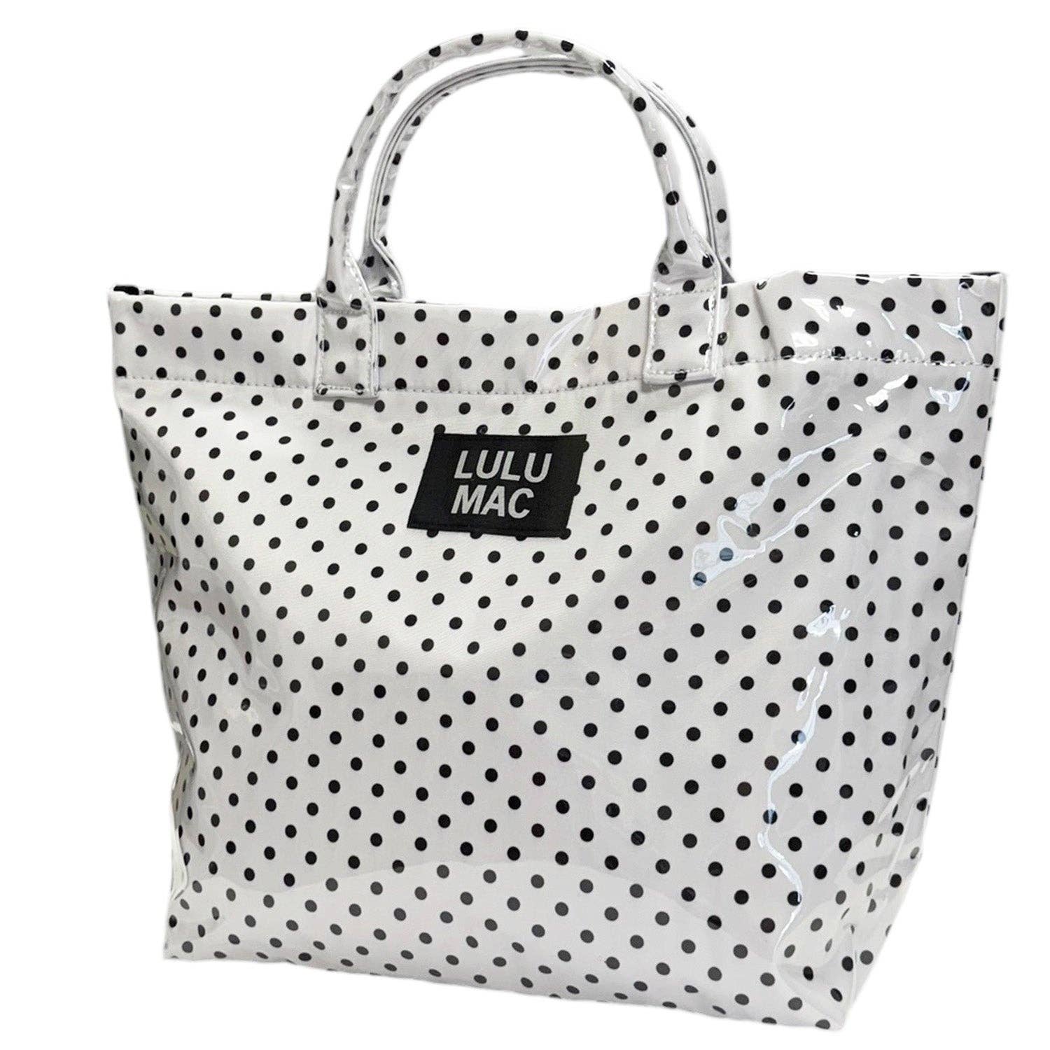 White/Black Polka Dot Tote Bag