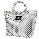 White/Black Polka Dot Tote Bag