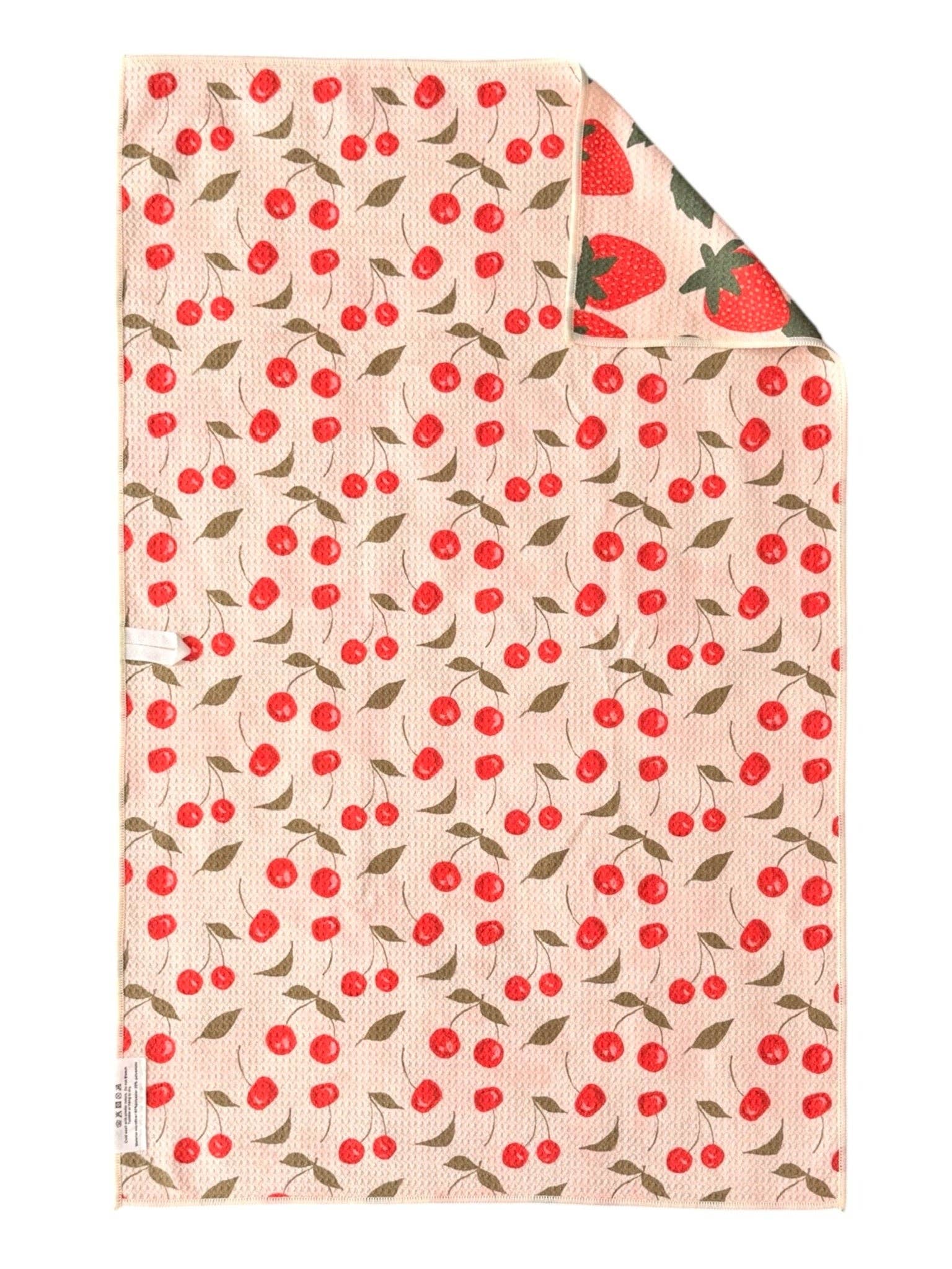 Berries & Cherries: Reversible Hand Towel