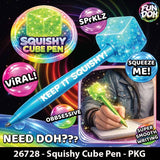 Fun Doh Desk Pops Squishy Cube Pen Assortment - 12/Display