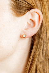 Linny Co Addison Clear Gold Earrings