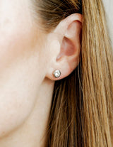 Linny Co Addison Clear Silver Earrings