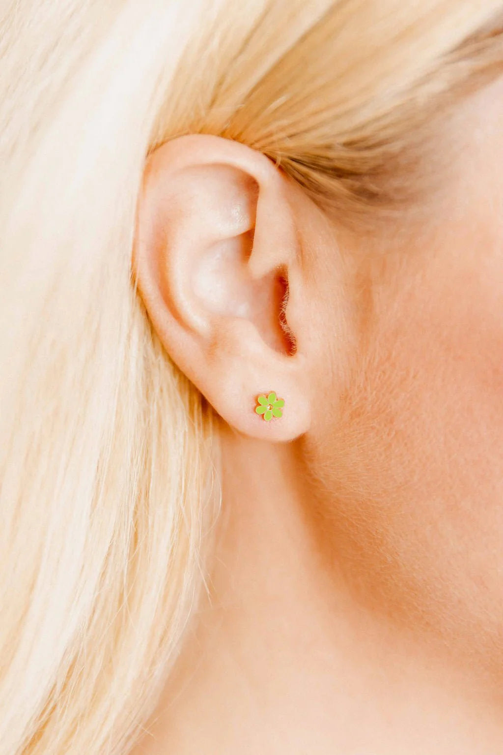 Linny Co Alli Neon Green Earrings