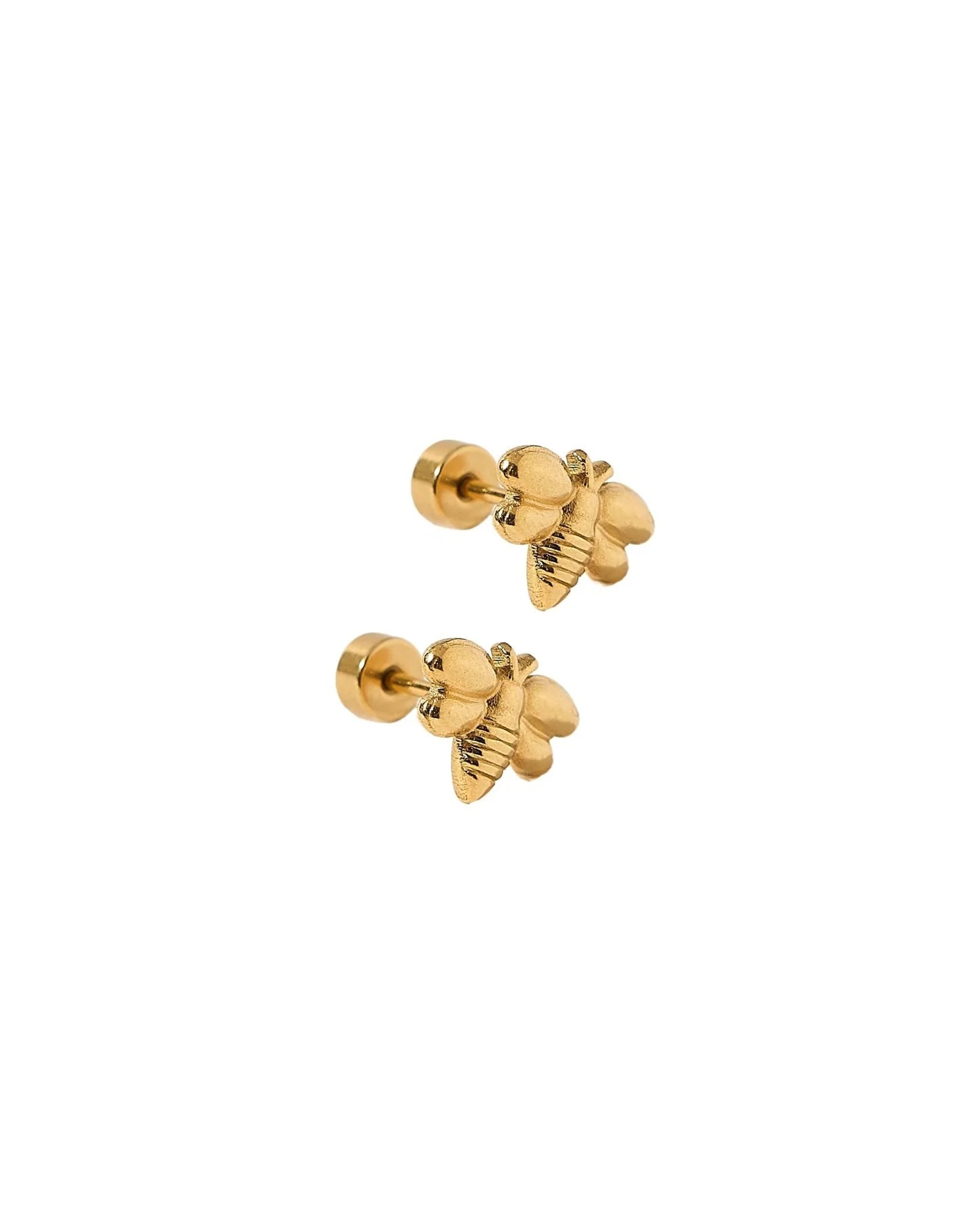 Linny Co Screwback Bumble Bee Earring