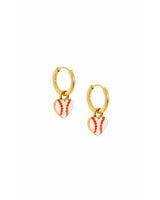 Linny Co Huggie Baseball Earrings