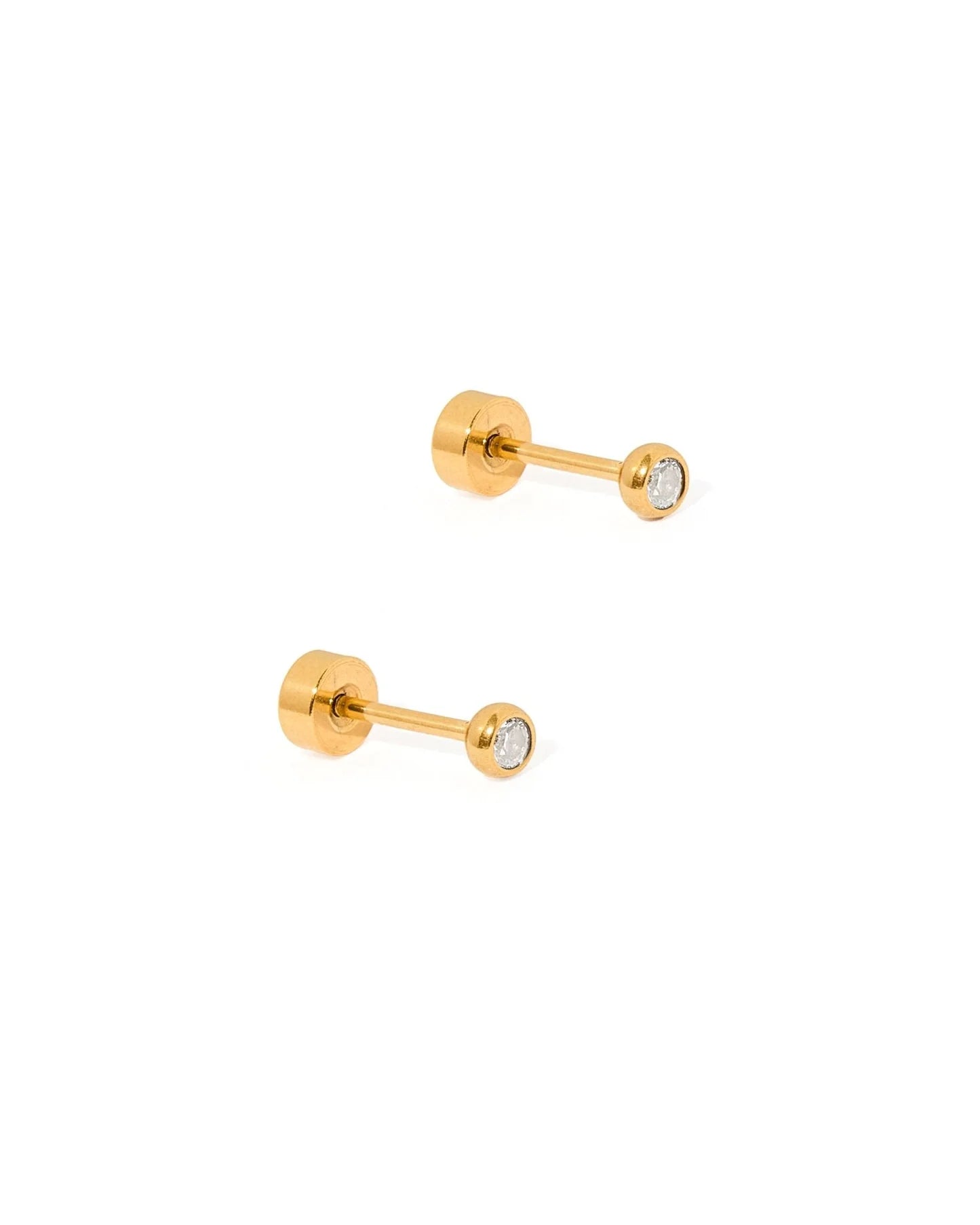 Linny Co Copper Clear Earrings