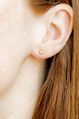 Linny Co Copper Clear Earrings