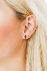 Linny Co Catherine Cross Earrings