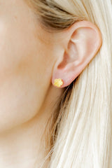 Linny Co Candy Star Yellow Earrings